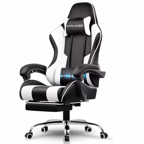 GTPLAYER Gaming Chair with Footrest
